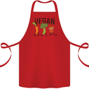 Vegan Fitness Cotton Apron 100% Organic Red
