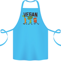 Vegan Fitness Cotton Apron 100% Organic Turquoise