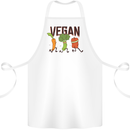 Vegan Fitness Cotton Apron 100% Organic White