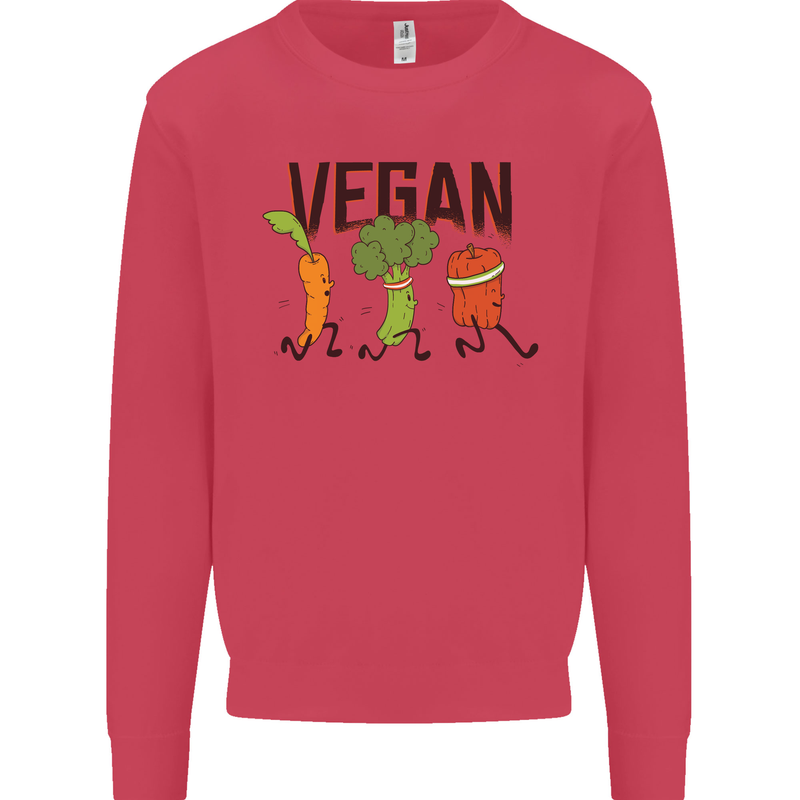 Vegan Fitness Kids Sweatshirt Jumper Heliconia