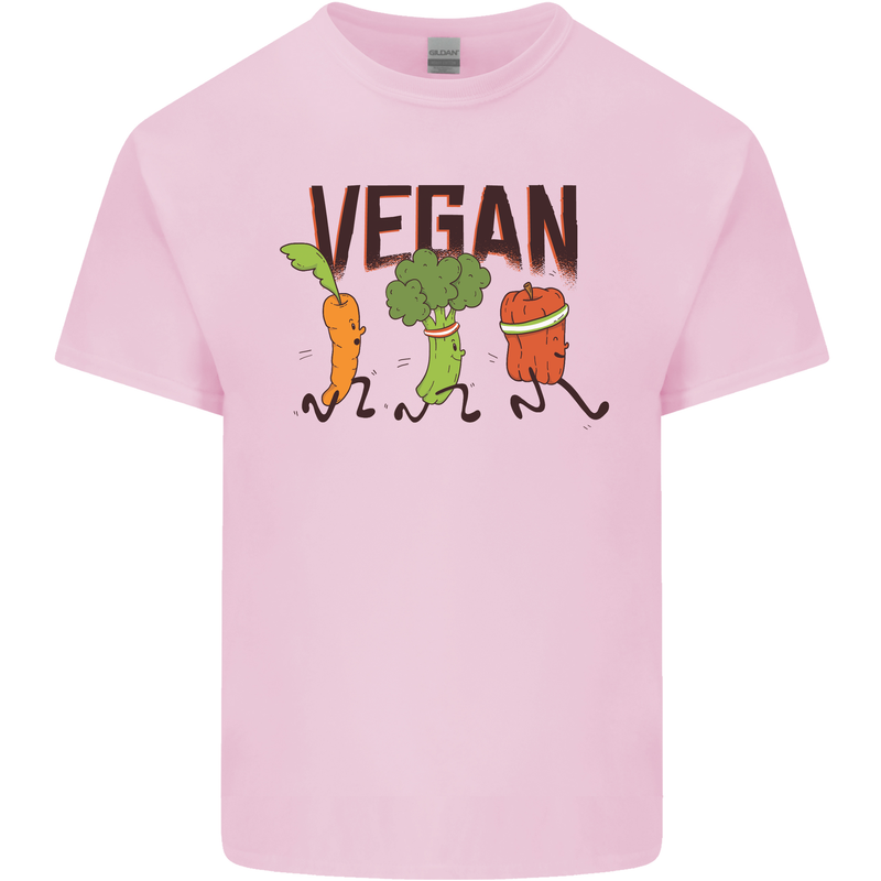 Vegan Fitness Kids T-Shirt Childrens Light Pink