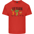 Vegan Fitness Kids T-Shirt Childrens Red