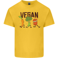 Vegan Fitness Kids T-Shirt Childrens Yellow