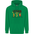 Vegan Fitness Mens 80% Cotton Hoodie Irish Green