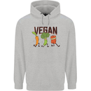 Vegan Fitness Mens 80% Cotton Hoodie Sports Grey