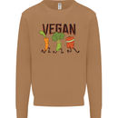 Vegan Fitness Mens Sweatshirt Jumper Caramel Latte