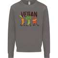 Vegan Fitness Mens Sweatshirt Jumper Charcoal