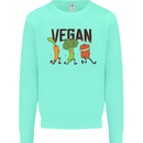 Vegan Fitness Mens Sweatshirt Jumper Peppermint