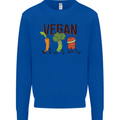 Vegan Fitness Mens Sweatshirt Jumper Royal Blue