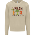 Vegan Fitness Mens Sweatshirt Jumper Sand