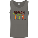 Vegan Fitness Mens Vest Tank Top Charcoal