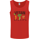 Vegan Fitness Mens Vest Tank Top Red