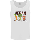 Vegan Fitness Mens Vest Tank Top White