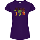 Vegan Fitness Womens Petite Cut T-Shirt Purple