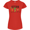 Vegan Fitness Womens Petite Cut T-Shirt Red