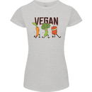 Vegan Fitness Womens Petite Cut T-Shirt Sports Grey
