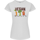 Vegan Fitness Womens Petite Cut T-Shirt White