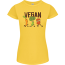 Vegan Fitness Womens Petite Cut T-Shirt Yellow