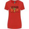 Vegan Fitness Womens Wider Cut T-Shirt Red