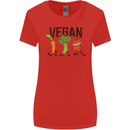 Vegan Fitness Womens Wider Cut T-Shirt Red