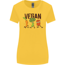 Vegan Fitness Womens Wider Cut T-Shirt Yellow