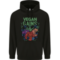 Vegan Gym Bodybuilding Vegetarian Childrens Kids Hoodie Black