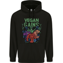 Vegan Gym Bodybuilding Vegetarian Childrens Kids Hoodie Black