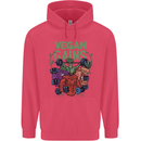 Vegan Gym Bodybuilding Vegetarian Childrens Kids Hoodie Heliconia