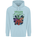 Vegan Gym Bodybuilding Vegetarian Childrens Kids Hoodie Light Blue