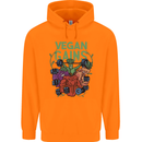 Vegan Gym Bodybuilding Vegetarian Childrens Kids Hoodie Orange