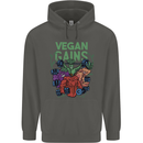 Vegan Gym Bodybuilding Vegetarian Childrens Kids Hoodie Storm Grey
