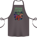 Vegan Gym Bodybuilding Vegetarian Cotton Apron 100% Organic Dark Grey
