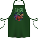 Vegan Gym Bodybuilding Vegetarian Cotton Apron 100% Organic Forest Green
