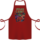 Vegan Gym Bodybuilding Vegetarian Cotton Apron 100% Organic Maroon