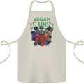 Vegan Gym Bodybuilding Vegetarian Cotton Apron 100% Organic Natural