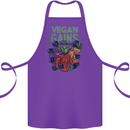 Vegan Gym Bodybuilding Vegetarian Cotton Apron 100% Organic Purple