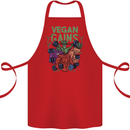 Vegan Gym Bodybuilding Vegetarian Cotton Apron 100% Organic Red