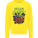 Vegan Gym Bodybuilding Vegetarian Kids Sweatshirt Jumper Yellow