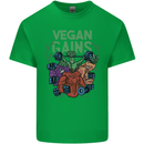 Vegan Gym Bodybuilding Vegetarian Kids T-Shirt Childrens Irish Green