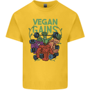 Vegan Gym Bodybuilding Vegetarian Kids T-Shirt Childrens Yellow