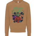 Vegan Gym Bodybuilding Vegetarian Mens Sweatshirt Jumper Caramel Latte