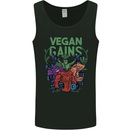 Vegan Gym Bodybuilding Vegetarian Mens Vest Tank Top Black