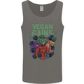 Vegan Gym Bodybuilding Vegetarian Mens Vest Tank Top Charcoal