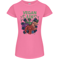Vegan Gym Bodybuilding Vegetarian Womens Petite Cut T-Shirt Azalea