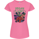 Vegan Gym Bodybuilding Vegetarian Womens Petite Cut T-Shirt Azalea