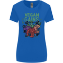 Vegan Gym Bodybuilding Vegetarian Womens Wider Cut T-Shirt Royal Blue