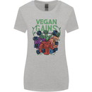 Vegan Gym Bodybuilding Vegetarian Womens Wider Cut T-Shirt Sports Grey