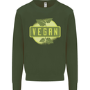 Vegan Kids Sweatshirt Jumper Forest Green