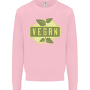 Vegan Kids Sweatshirt Jumper Light Pink