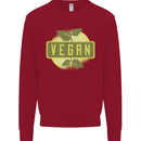 Vegan Kids Sweatshirt Jumper Red